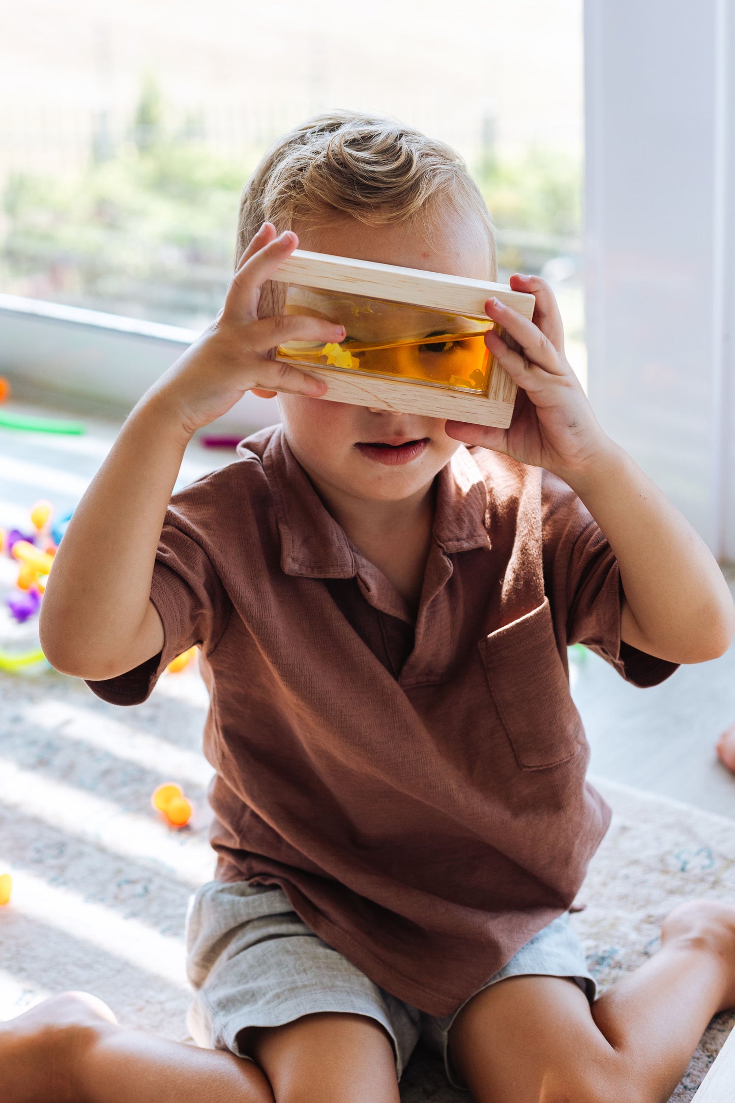 Rainbow Sensory Water Blocks